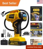 Quick-Charge 21V Battery Air Compressor - Versatile Tire Inflation Solution