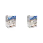 2PK White Magic Shower Floor Mat Large Fast Drying Non-Slip Rug Cream 100x40cm