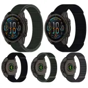 Nylon Loop Watch Band Strap For Garmin Fenix 6X PRO/7X/7S/Fenix 8 51mm/47mm/43mm