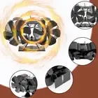 Eco Friendly Stove Fan Double-headed Fireplace Log Wood Burner Heat Powered