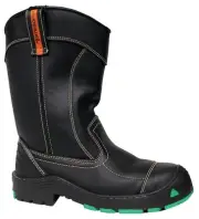 TEGOPRO Men's Inferno High Heat Met Guard Work Boot Black - T44323, Black