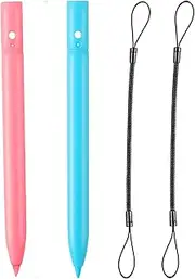 Replacement Pen and Lanyard for LCD Writing Tablet, Colorful Drawing Tablet, Kids Drawing Pads, Doodle Board (2 Pieces Stylus Pens and 2 Lanyard)