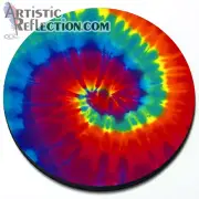 Tie Dye - Colorful Swirled Magnetic Grill Grille Badge for MINI Cooper