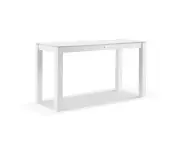 Outdoor Hugo Outdoor Ceramic 2M Rectangle Aluminium Bar Table - Outdoor Tables - White Aluminium