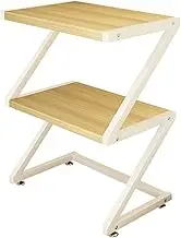 Printer Stand,Multi Layer Desktop Storage Rack,Steel Framework Fax Machine Stand,for Home Office Printer Fax Boo(White)