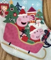 Peppa Pig Stocking 17”x8” Sleigh in the snow Dinosaur Peppa Pig Characters