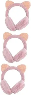 [DEARMAMY] 2pcs Cat Ears Ear Muffs Ear Warmers Winter Ear Muffs Warm Earmuffs Winter Ear Covers