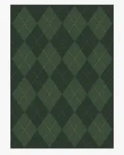 305' x 425' | Machine Washable Runner Rug | Kid & Pet Friendly | Indoor Rug | Oliver Argyle Forest Green Rug | Ruggable