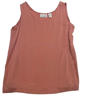 Liz Claiborne Collection Womens Medium Sleevless Blouse 100% Silk