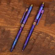 Limited Meteorite Pattern EDC Titanium Alloy Pen Ballpoint Pen Signature Gel Pen