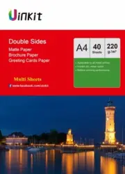 A4 220Gsm Double Sides Matt Matte Inkjet Paper Photo Paper Printed Uinkit