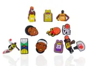 12-Pc Shoe Charms (Lebron James & Kobe Bryant) Lakers Basketball New
