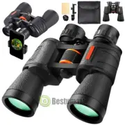 Professional 20x50 Binoculars Telescope Outdoor Travel Phone Camera + Phone Clip