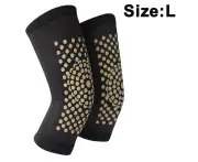 Knee Brace,Knee Compression Sleeve Support with Patella Gel Pads & Side Stabilizers-L