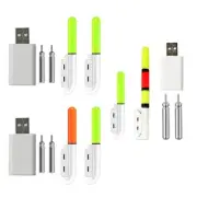 Fishing Glow Sticks with Rechargeable and Night Fishing Poles