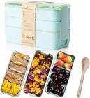 Bento Box Lunch Box 3-In-1 Compartment Containers Leakproof Stackable Bento Lunc