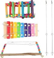 HOLIDYOYO 1Set Creative Chicken Swing Plaything for Chickens Chew for Coop Promotes Exercise Reduces Aggression Durable Materials
