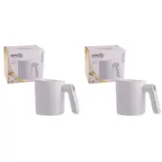 2x Appetito 4-Cup Flour Sifter Home/Kitchen Baking/Cooking Food Prep Tool White