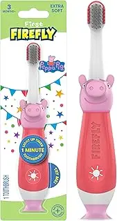 Firefly First Peppa Pig Light Up Timer Toothbrush with Extra Soft Bristles, 1 Count