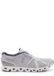 ON Running Cloud 5 Mesh Sneakers - Grey - 8, on Running Trainers, Leather - 8 8