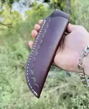 Genuine Leather Knife Sheath Hand Crafted BELT SHEATH Holster FIXED BLADE KNIFE