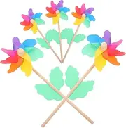 ORFOFE 5pcs Party Decorations Wheel Multi Colored Wind Funny Animal Windmill Solar Fidget Outdoor Spinners Outdoor Decor Hanging Wind Colorful Lawn Garden Windmill Abs