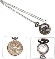 [VALICLUD] Retro Chicken Shape Hollow Pocket Watch Necklace Watch Pattern Quartz Movement for Men Women