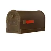 Unbranded Post Mount Mailbox Non-Locking Aluminum Rust Resistance in Copper