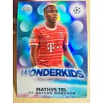 🔥折射 WONDERKIDS 特卡🔥2023 CHROME 歐冠 BAYERN 拜仁 慕尼黑 法國 TEL 球員卡