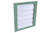 VIC NEW Stratco Shed Louvre Window Rivergum