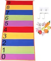 XIASABA Teenager Height Measurement Wall Hanging Ruler Polyester Jumping Training Tapestry for Children's Touch High and Jumping Exercises