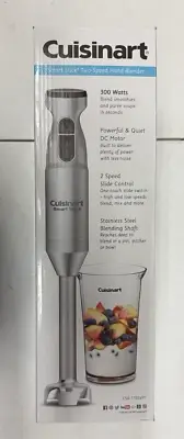 NEW Cuisinart CSB-175SVP1 300W Smart Stick Two-Speed Hand Blender Brushed Chrome