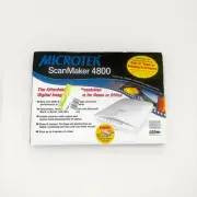 New Microtek Scanmaker 4800 CCD Scanner Flatbed W/ 35mm Slide Attachment Working