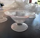 Tupperware Clear Dessert Bowls Set Of 7 Vintage Style New