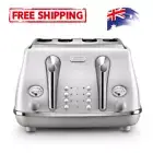 De'Longhi Icona Capitals 4 Slice Toaster CTOC4003.AZ, 4 Slot Toaster with Reh...