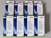 JURA 2-Phase Cleaning Tablet + 3x3 Decalcifying Descaling Tablets Lot of 8 items