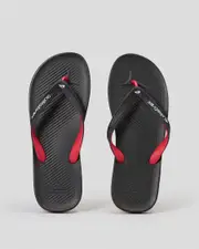 [Quiksilver] Quiksilver Men's Haleiwa Flip Flops Slippers in Black Size 13 13 Black