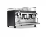 IBERITAL TANDEM 2 GROUP NEW ESPRESSO COFFEE MACHINE BLACK COMMERCIAL CAFE LATTE