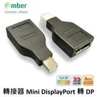 在飛比找momo購物網優惠-【AMBER】mini DisplayPort 轉 DP 轉