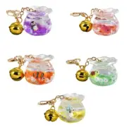 Decompression Key Chain with Floating Creatures Phone Strap Pendant Accessories