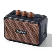 Mini Guitar Amplifier - 5W Dual Speaker BT Wireless Guitar Amp， Rechargeable ...