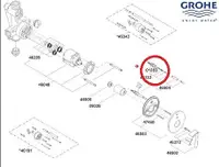 在飛比找Yahoo奇摩購物中心優惠-【麗室衛浴】德國 GROHE埋壁龍頭切換開關 46133/4