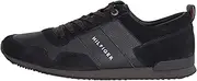 [Tommy Hilfiger] Men's Iconic Leather Suede Mix Runner Sneakers