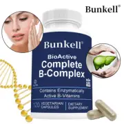 Bioactive Complete B-Complex Contains Enzymatically Active B-Vitamins, Non-GMO