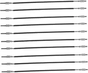 TOGEVAL 10pcs Tailgut Metal Wire Tailpiece Replacement Accessories Non Slip Tailcord for Enhanced Stability Quick Installation Durable Construction