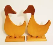 DUCK PAIR Unfinished Wood Wooden Piece For Painting Country Folk Art Geese Ducks