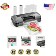 Compact Vacuum Sealer Machine for Food - 100 Seals, 5-Year Quality Guarantee