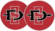Desert Cactus San Diego State University Car Coaster SDSU Aztecs Absorbent Sandstone Car Cup Coasters Set of 2 (Design A)