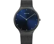 Bering 18440-227 Blue Dial Black Stainless Steel Unisex Watch