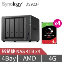 在飛比找momo購物網優惠-【Synology 群暉科技】搭希捷 4TB x4 ★ DS